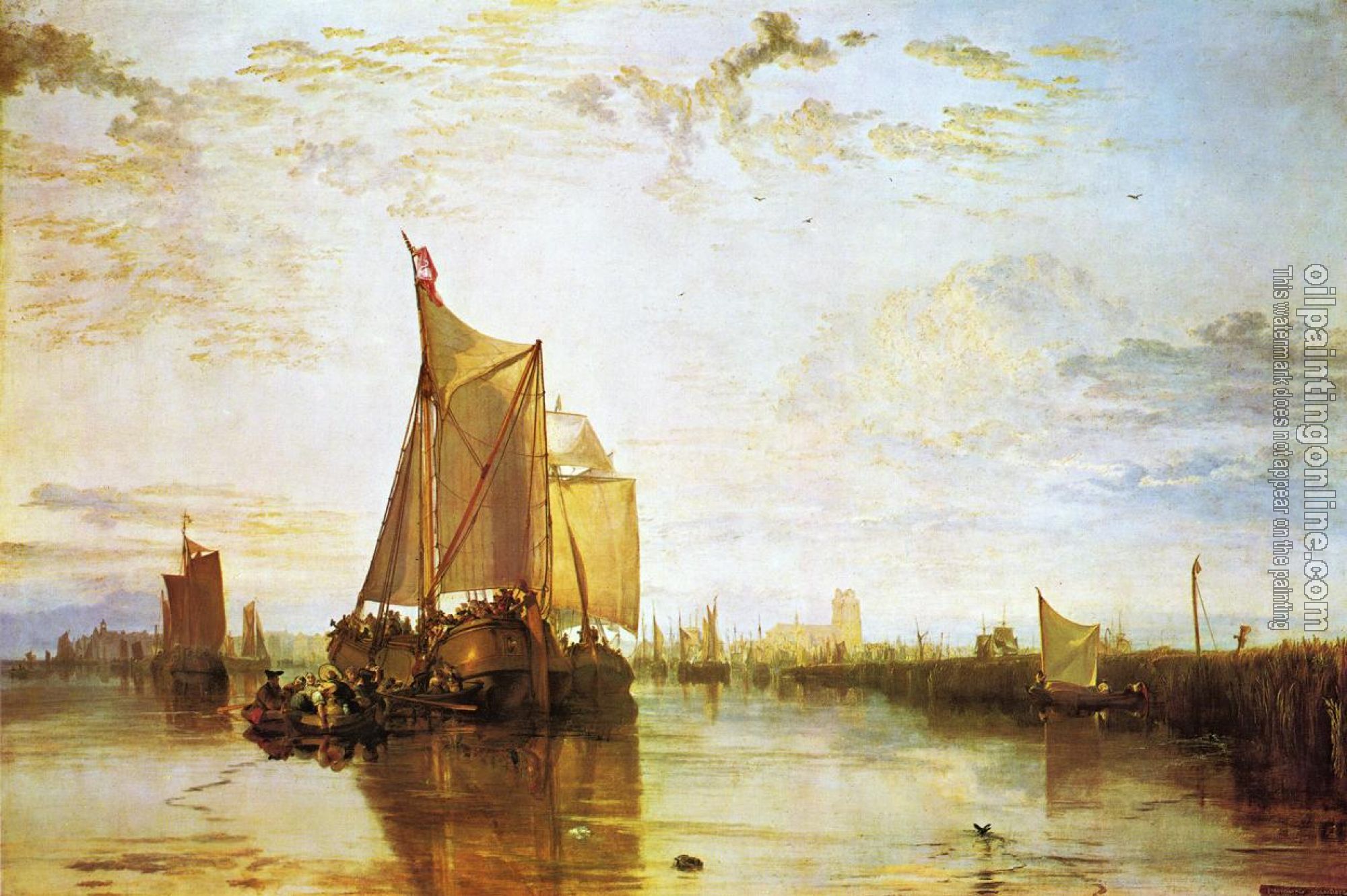 Turner, Joseph Mallord William - Dort, the Dort Packet-Boat from Rotterdam Bacalmed